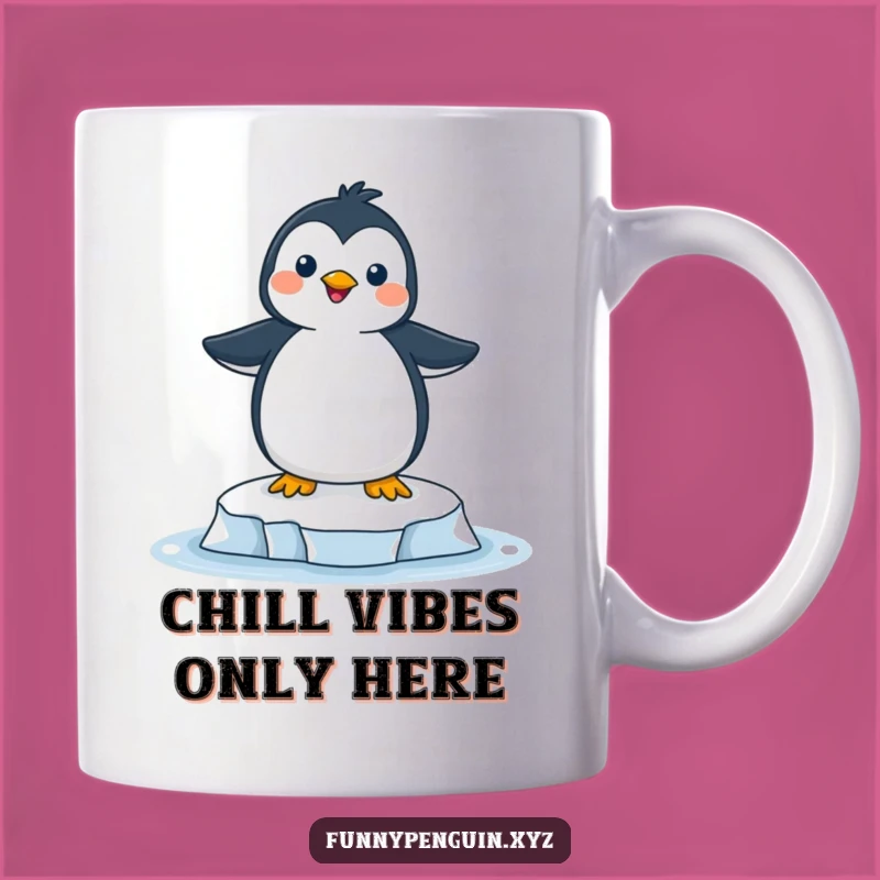 Funny Joyful Penguin Ice Floe Mug - The Perfect Whimsical Gift