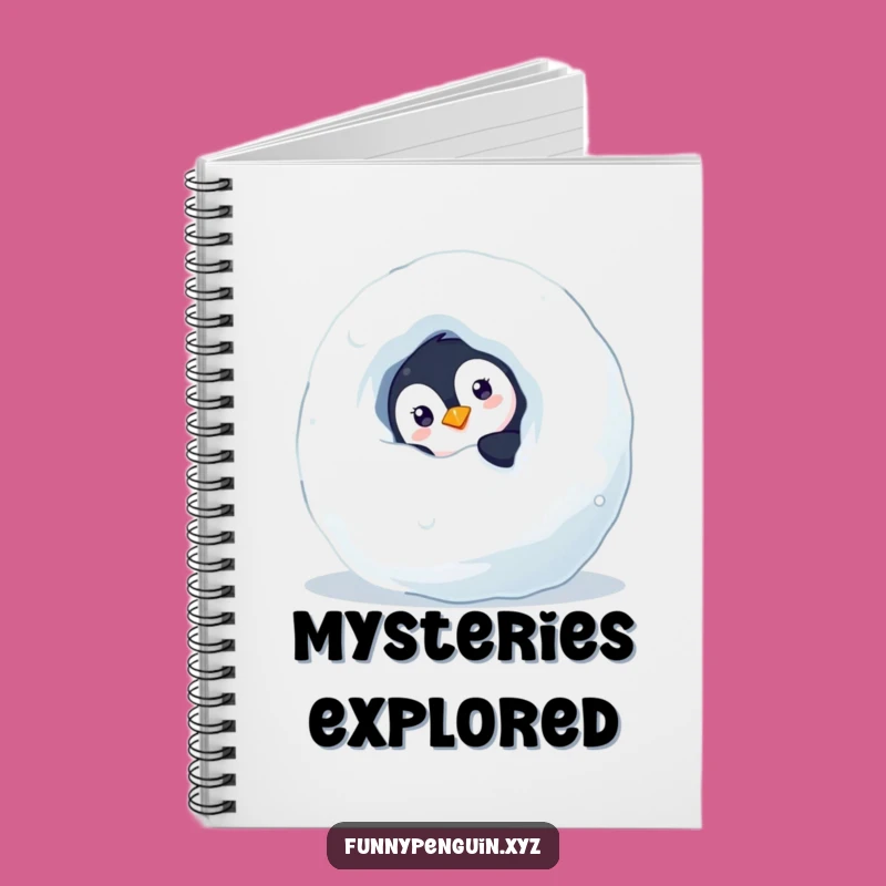Funny Penguin Notebook: Curious Penguin, Jot Down Mysteries
